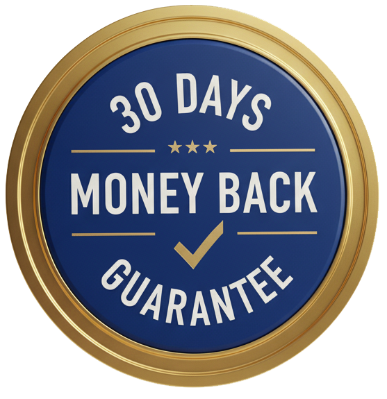 30 days money back guarantee